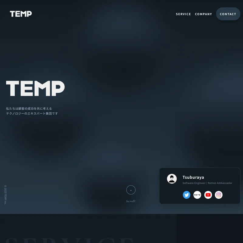 株式会社TEMPのスクリーンショット